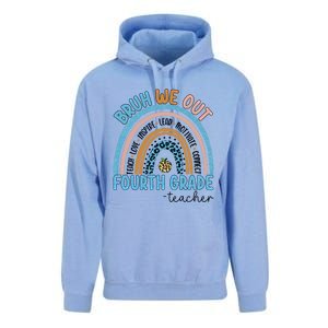 Bruh We Out Teachers Rainbow Last Day Of School 4Th Grade Gift Unisex Surf Hoodie