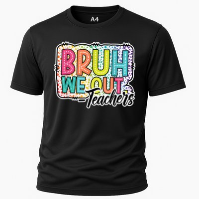 Bruh We Out Teachers Cute End Of School Year Summer Groovy Performance Shirt