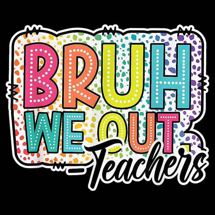 Bruh We Out Teachers Cute End Of School Year Summer Groovy Impact Tech Backpack