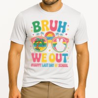 Bruh We Out Teachers Happy Last Day Of School Groovy Cooling Performance Crew T-Shirt