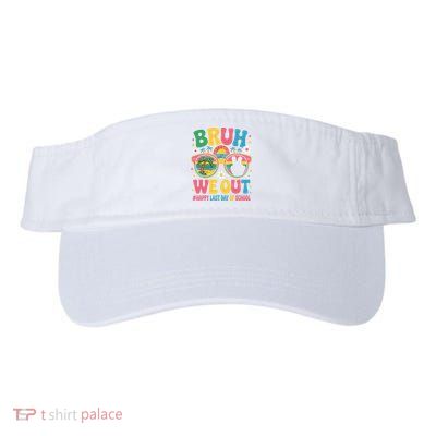 Bruh We Out Teachers Happy Last Day Of School Groovy Visor