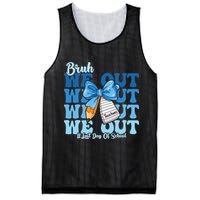 Bruh We Out Happy Last Day Of School Coquette Bow Mesh Reversible Basketball Jersey Tank