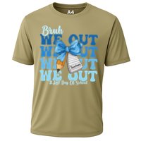 Bruh We Out Happy Last Day Of School Coquette Bow Cooling Performance Crew T-Shirt