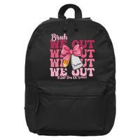 Bruh We Out Coquette Bow Happy Last Day Of School Groovy 16 in Basic Backpack
