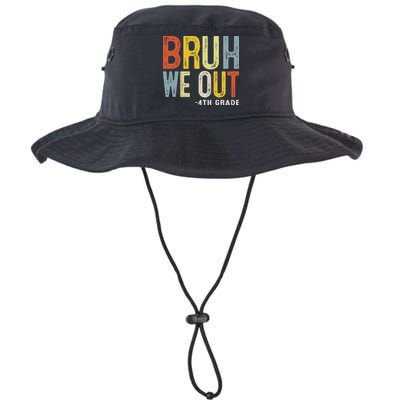 Bruh We Out 4th Graders Fourth Grade Graduation Class 2025 Bucket Hat