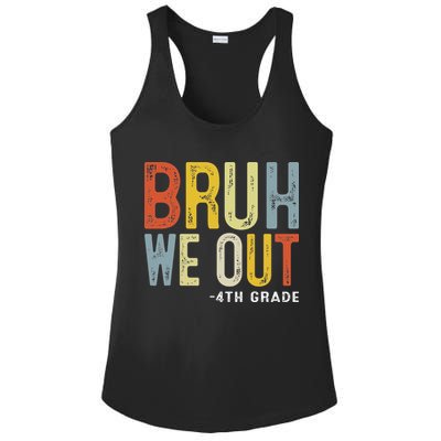 Bruh We Out 4th Graders Fourth Grade Graduation Class 2025 Ladies PosiCharge Competitor Racerback Tank
