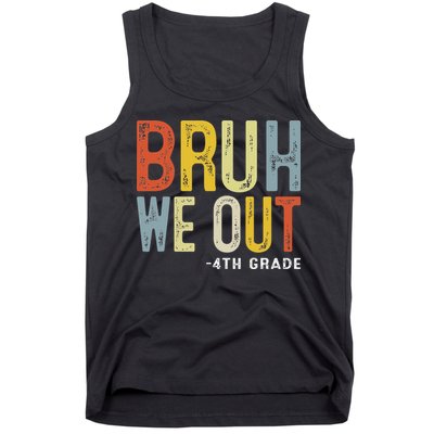 Bruh We Out 4th Graders Fourth Grade Graduation Class 2025 Tank Top