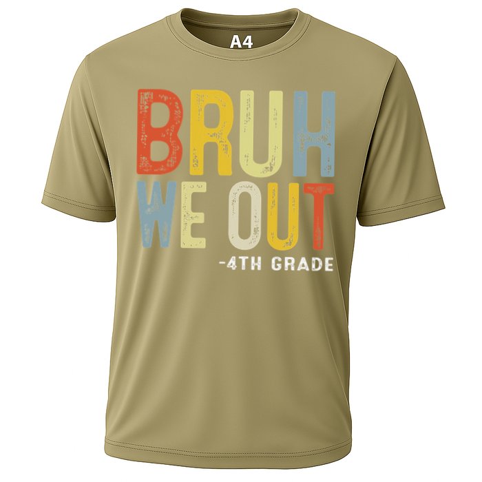 Bruh We Out 4th Graders Fourth Grade Graduation Class 2025 Cooling Performance Crew T-Shirt