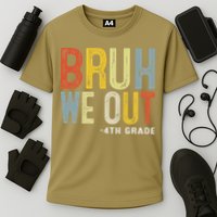 Bruh We Out 4th Graders Fourth Grade Graduation Class 2025 Cooling Performance Crew T-Shirt