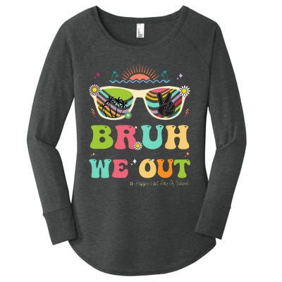 Bruh We Out Funny Last Day Of School Teacher Summer Women's Perfect Tri Tunic Long Sleeve Shirt