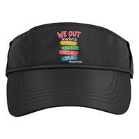 Bruh We Out Teachers Admit It You'll Low Key Miss Me Bruh Adult Drive Performance Visor