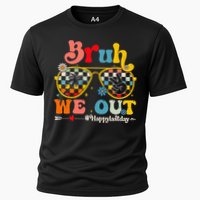 Bruh We Out Happy Last Day Of School Teacher Cooling Performance Crew T-Shirt