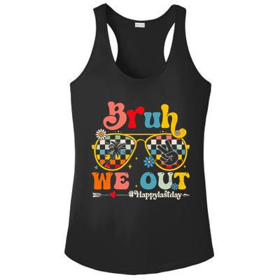 Bruh We Out Happy Last Day Of School Teacher Ladies PosiCharge Competitor Racerback Tank