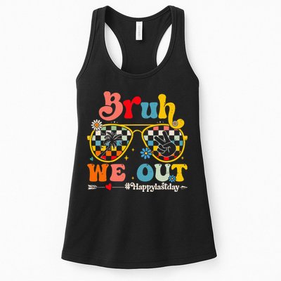 Bruh We Out Happy Last Day Of School Teacher Womens Tank Top