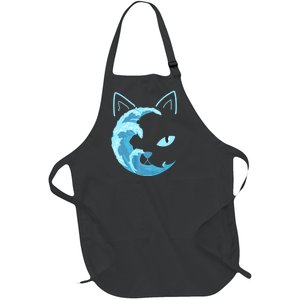 Blue Wave Of Cat Ladies For Kamala Full-Length Apron With Pockets