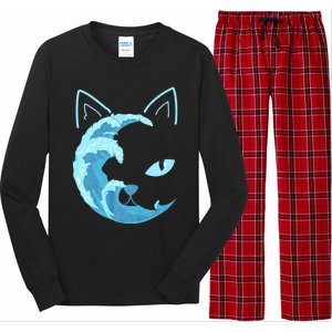 Blue Wave Of Cat Ladies For Kamala Long Sleeve Pajama Set