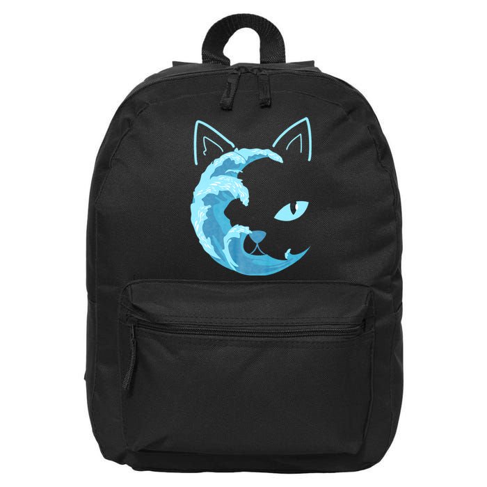 Blue Wave Of Cat Ladies For Kamala 16 in Basic Backpack