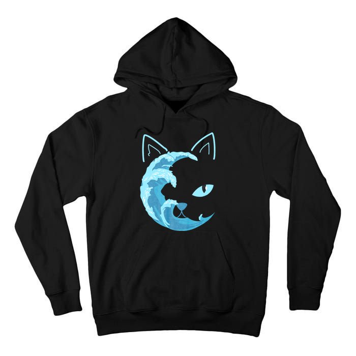 Blue Wave Of Cat Ladies For Kamala Tall Hoodie