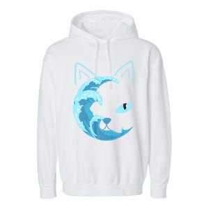 Blue Wave Of Cat Ladies For Kamala Garment-Dyed Fleece Hoodie