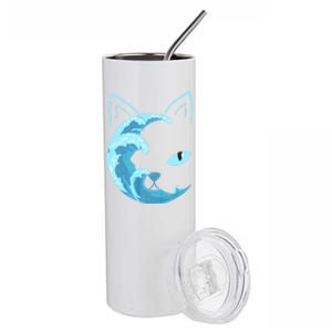 Blue Wave Of Cat Ladies For Kamala Stainless Steel Tumbler