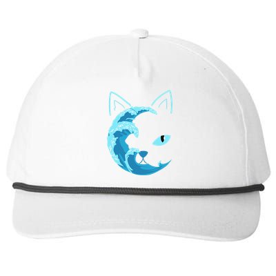 Blue Wave Of Cat Ladies For Kamala Snapback Five-Panel Rope Hat