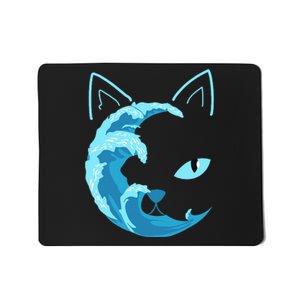 Blue Wave Of Cat Ladies For Kamala Mousepad