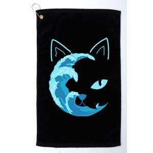 Blue Wave Of Cat Ladies For Kamala Platinum Collection Golf Towel