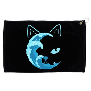 Blue Wave Of Cat Ladies For Kamala Grommeted Golf Towel