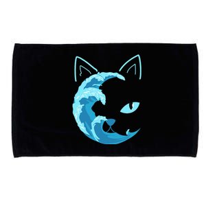 Blue Wave Of Cat Ladies For Kamala Microfiber Hand Towel