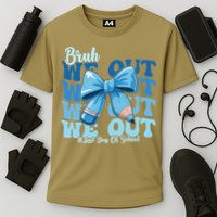 Bruh We Out Happy Last Day Of School Teacher Girl Summer Cooling Performance Crew T-Shirt