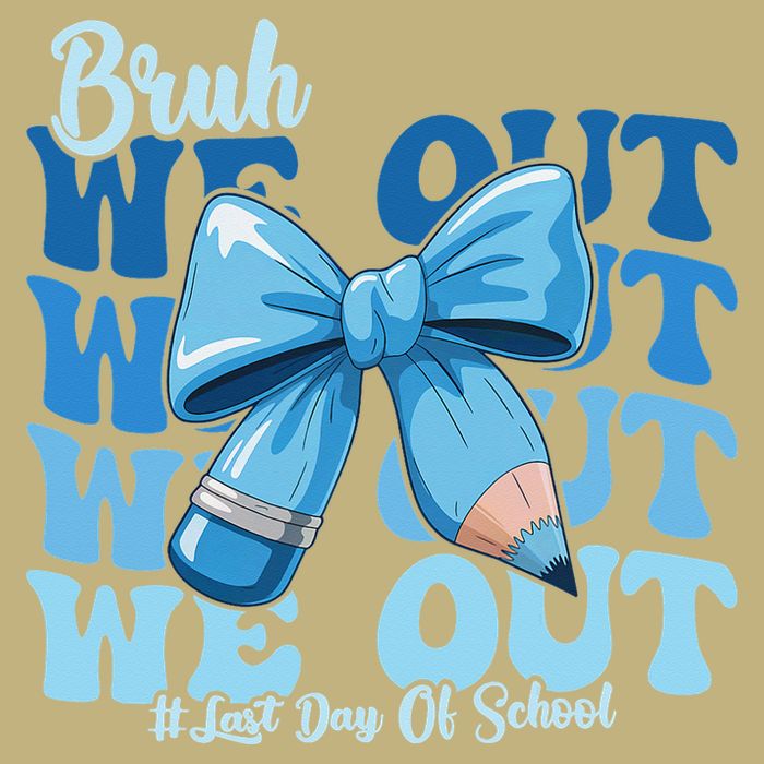 Bruh We Out Happy Last Day Of School Teacher Girl Summer Cooling Performance Crew T-Shirt