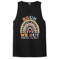 Bruh We Out Boho Rainbow Leopard Retired Teacher Gift PosiCharge Competitor Tank