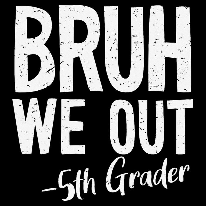 Bruh We Out 5th Grade Teacher Last Day Of School 2025 Drawstring Bag