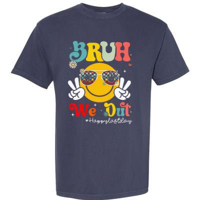 Bruh We Out Happy Last Day Of School Teacher Boy Girl Summer Garment-Dyed Heavyweight T-Shirt