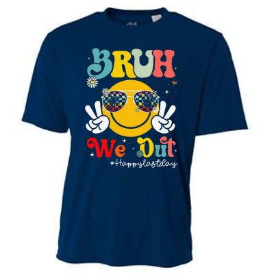 Bruh We Out Happy Last Day Of School Teacher Boy Girl Summer Cooling Performance Crew T-Shirt