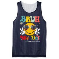 Bruh We Out Happy Last Day Of School Teacher Boy Girl Summer Mesh Reversible Basketball Jersey Tank