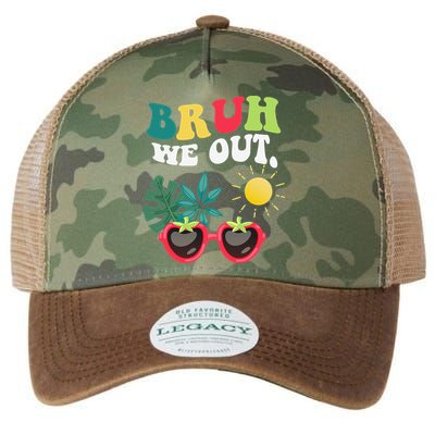 Bruh We Out Teachers Student Summer Happy Last Day Of Legacy Tie Dye Trucker Hat