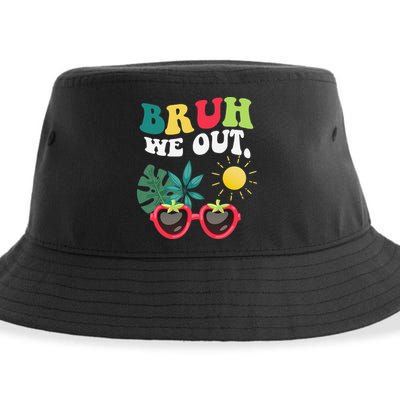 Bruh We Out Teachers Student Summer Happy Last Day Of Sustainable Bucket Hat