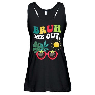 Bruh We Out Teachers Student Summer Happy Last Day Of Ladies Essential Flowy Tank