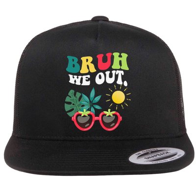 Bruh We Out Teachers Student Summer Happy Last Day Of Flatbill Hat