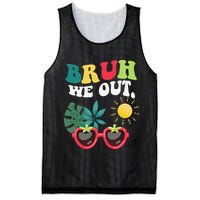 Bruh We Out Teachers Student Summer Happy Last Day Of Mesh Reversible Basketball Jersey Tank