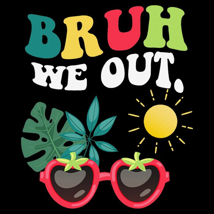 Bruh We Out Teachers Student Summer Happy Last Day Of Mesh Reversible Basketball Jersey Tank