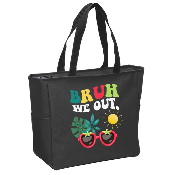 Bruh We Out Teachers Student Summer Happy Last Day Of Zip Tote Bag