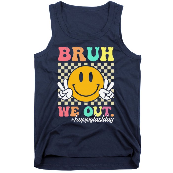 Bruh We Out Happy Last Day Of School Teacher Boy Girl Summer Tank Top