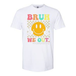 Bruh We Out Happy Last Day Of School Teacher Boy Girl Summer Softstyle CVC T-Shirt