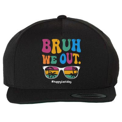 Bruh We Out Happy Last Day Of School Teacher Boy Girl Summer Wool Snapback Cap