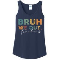 Bruh We Out Teachers End Of School Year Funny Teacher Summer Ladies Essential Tank