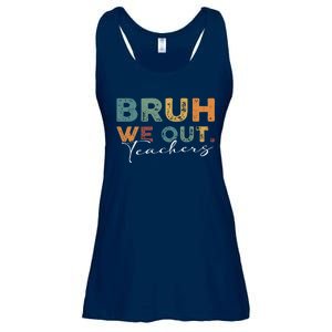 Bruh We Out Teachers End Of School Year Funny Teacher Summer Ladies Essential Flowy Tank