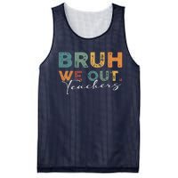 Bruh We Out Teachers End Of School Year Funny Teacher Summer Mesh Reversible Basketball Jersey Tank