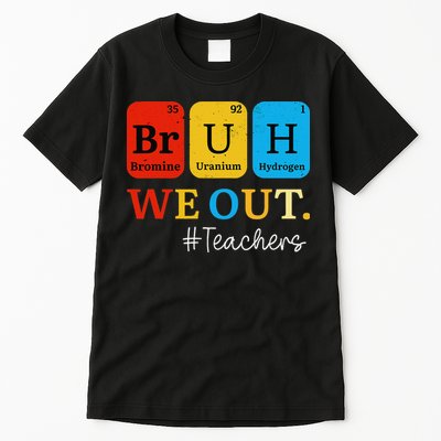 Bruh We Out Teachers Periodic Table Elements Tall T-Shirt